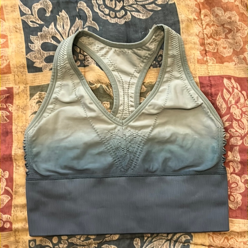 Pink sports bra
